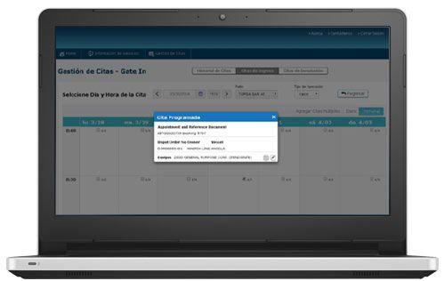 Gestión de citas - Portal web